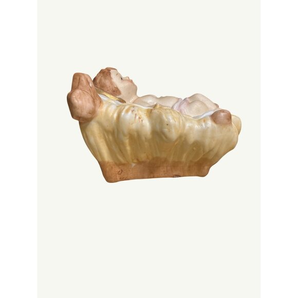 HOMCO Vintage Porcelain Baby Jesus Figurine 5216 Marked Hand-Painted - Picture 6 of 11